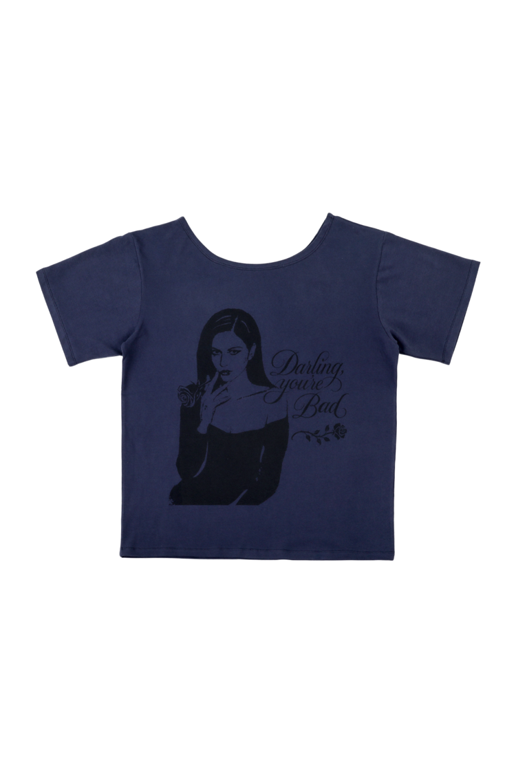 【Darling you're bad】25ss SMOKING ROSE TEE Darling you're bad】25ss SMOKING ROSE TEE