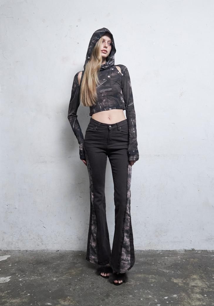 ★HILLDA★ Incision Dye Bootcut Pants 2color HILLDA] Incision Dye Bootcut Pants [Brown] - HILLDA | 리켓