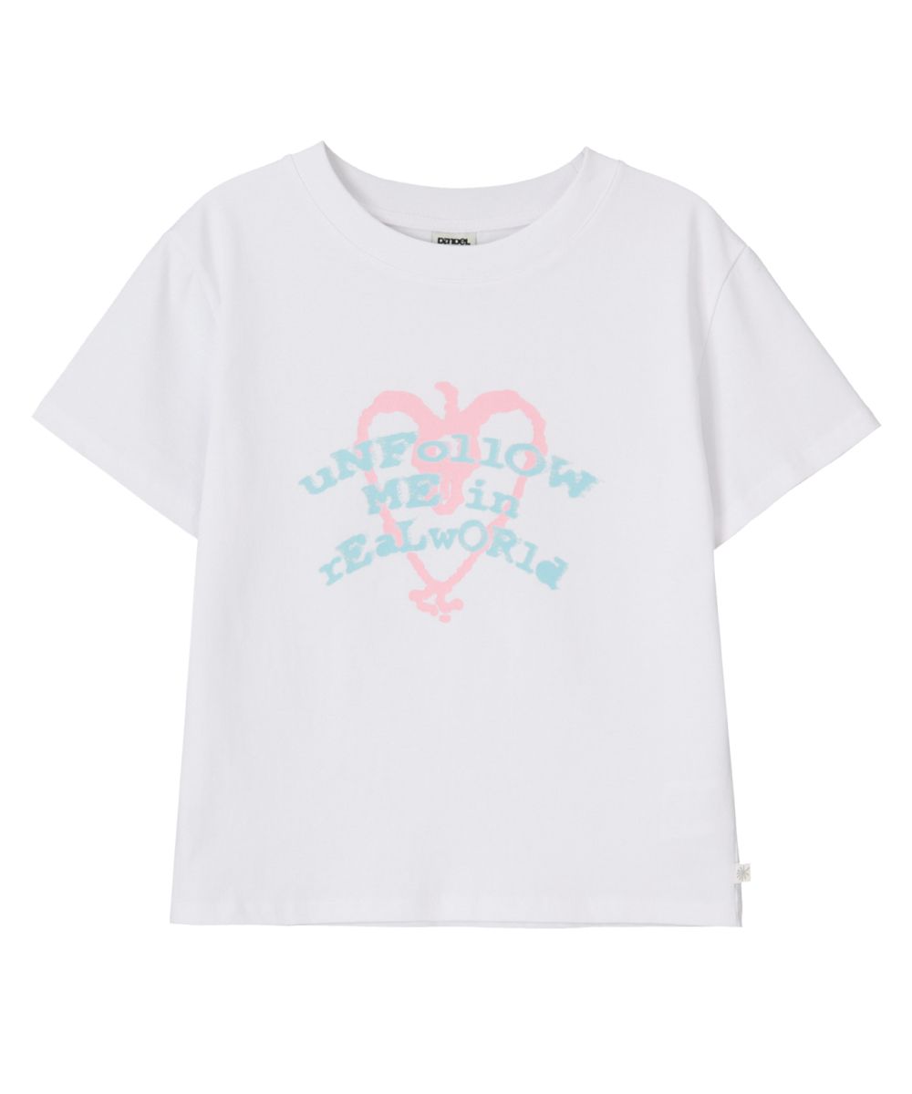 ★DANDEL★ DD unfollow me tee WHITE DANDEL] DD unfollow me tee (WHITE) - DANDEL | 리켓